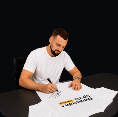 Signing photo